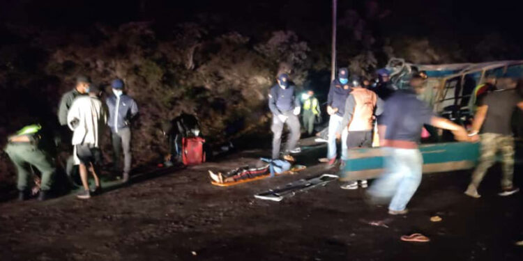 Accidente deja nueve muertos y 15 heridos en Táchira
