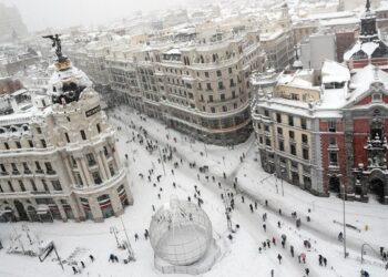 Una división del vórtice polar provocó las nevadas de Filomena