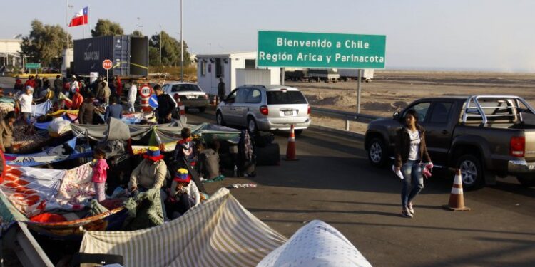 Chile expulsó a migrantes venezolanos