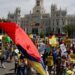 Colombianos se concentran en Madrid contra el Gobierno de Duque