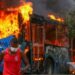 Violentos choques en Cali dejan heridos de bala y caos