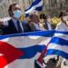 La segunda jornada de protestas contra el Gobierno cubano en Madrid reúne a 400 manifestantes