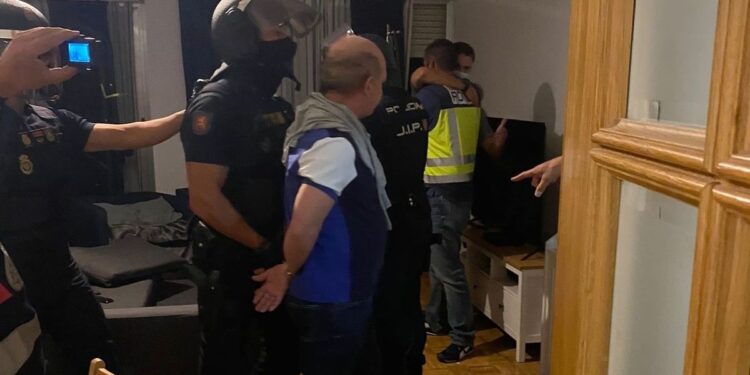 Policía Nacional de España captura al Pollo Carvajal