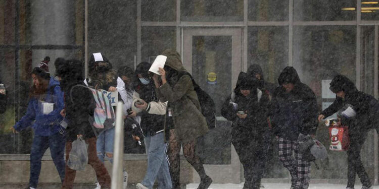 Estados Unidos atraviesa fuerte temporada de frío