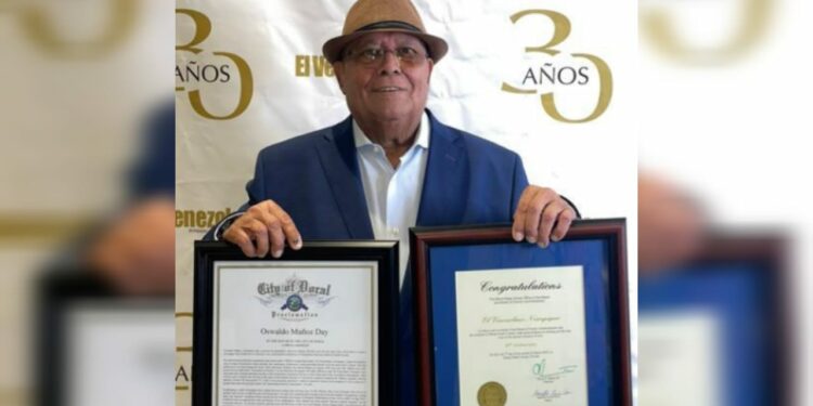 Alcaldía de Doral decretó el 7 de marzo: Día de Oswaldo Muñoz