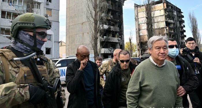 Antonio Guterres llegó a Ucrania para reunirse con Zelensky