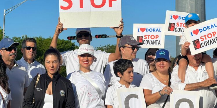 Residentes del Doral exigen la reubicación de la planta incineradora de Covanta
