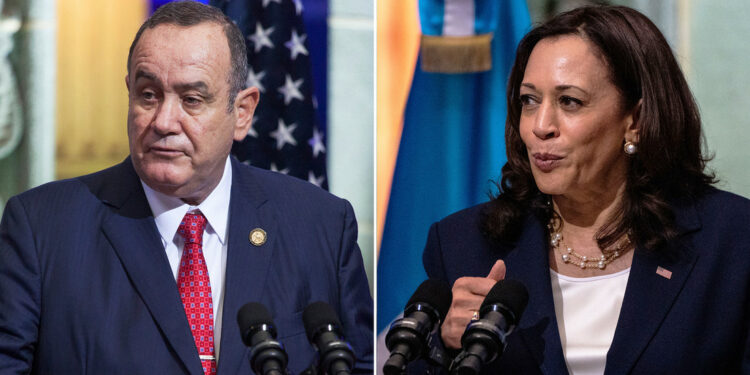 Harris respalda las elecciones «libres y pacíficas» en Guatemala