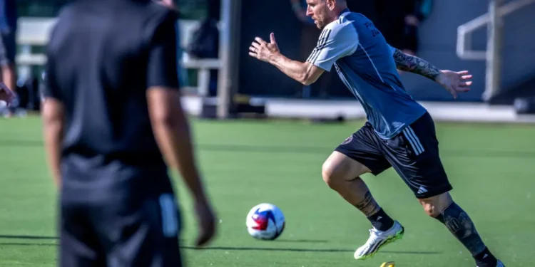 Messi ya entrena con sus compañeros del Inter Miami