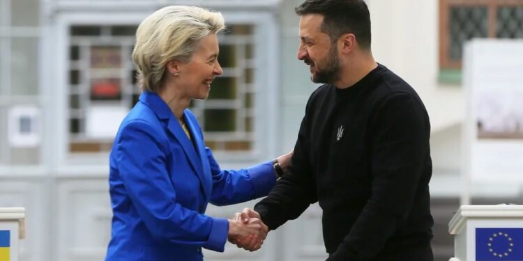 Zelensky se reunió con Von der Leyen para tratar adhesión de Ucrania a la UE