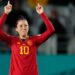 Jenni Hermoso reapareció en un juego de fútbol y fue ovacionada por el público
