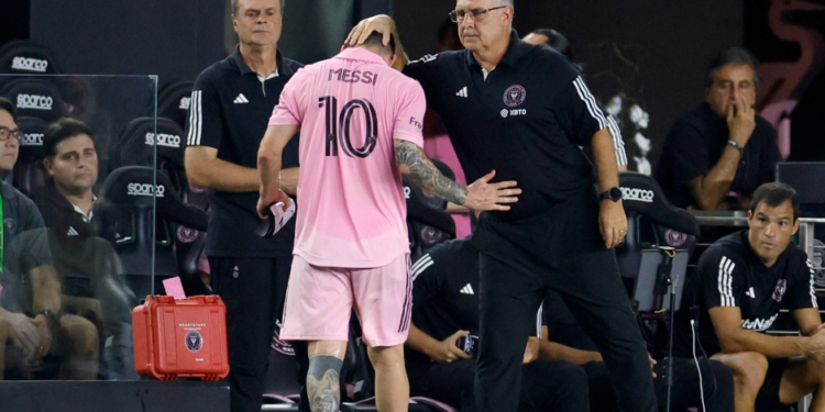 Messi salió por lesión del partido entre el Inter Miami y Toronto FC