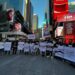 Desde Times Square venezolanos exigen cierre de los centros de tortura en su país