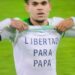 “Libertad para papá” fue el mensaje de Luis Díaz tras anotar gol en su regreso con el Liverpool