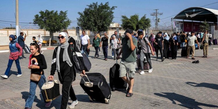 7.000 personas de 60 países deben ser repatriados de Gaza