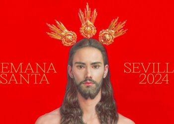 La imagen de un cristo «feminizado» en un cartel de Semana Santa desata polémica en España