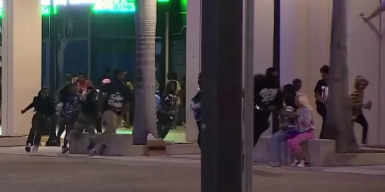 Detenidos cuatro menores tras pelea y disturbios en Dowtown de Miami