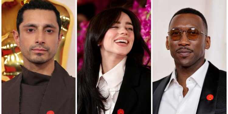 Lo que significó el pin rojo con un corazón negro en los Óscar