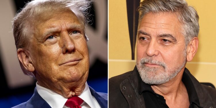 Trump sobre George Clooney: «Se volvió contra el ‘Corrupto Joe’ como las ratas que ambos son»