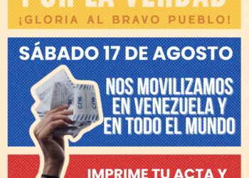 Gran protesta mundial por la verdad Gloria al Bravo Pueblo