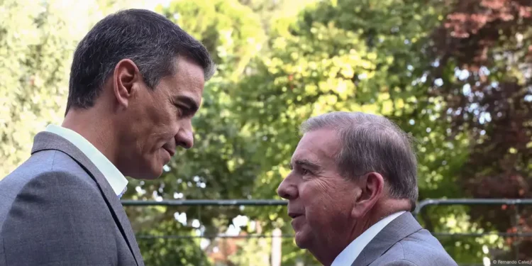 Pedro Sánchez recibió a Edmundo González Urrutia