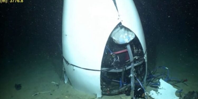 Guardia Costera de EEUU publica imágenes del sumergible «Titán» que implosionó en 2023