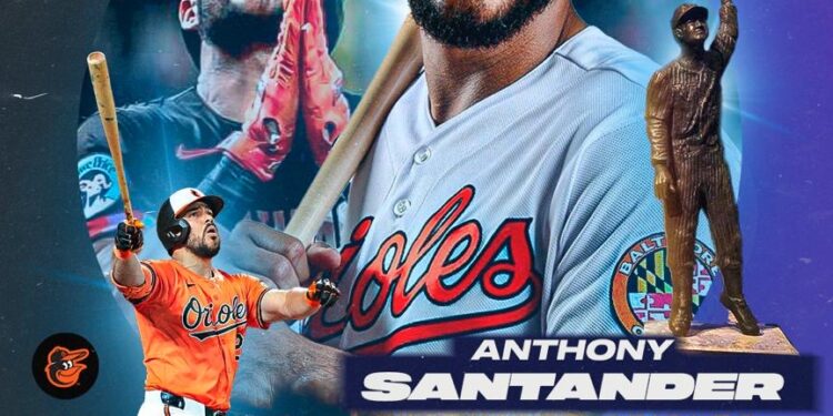 Anthony Santander se unió al club de ganadores Del Premio Luis Aparicio