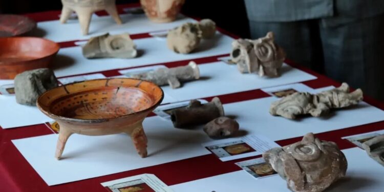 México anuncia la restitución de 14.000 piezas arqueológicas en seis años