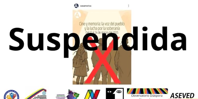 Suspenden muestra de cine organizada por la Embajada de Venezuela en España