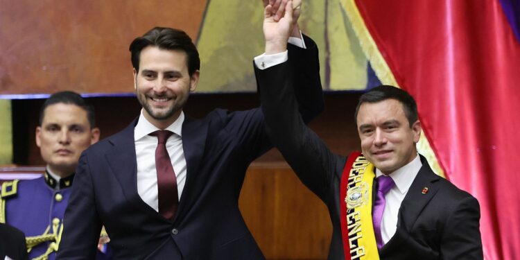 Daniel Noboa juró como presidente de Ecuador para el período 2025-2029