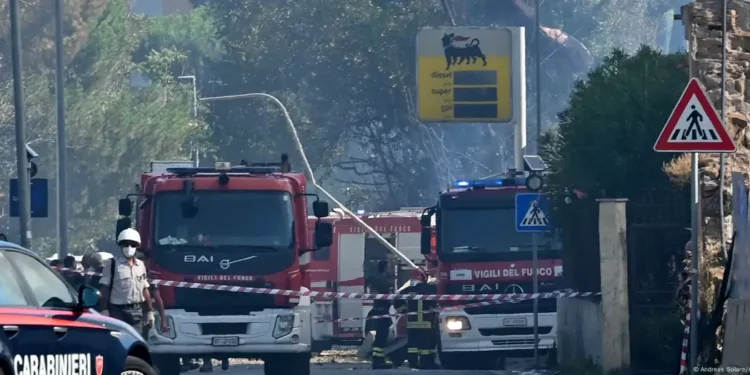 Explosión de gasolinera deja más de 40 heridos en Roma